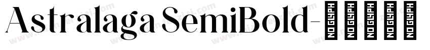 Astralaga SemiBold字体转换
